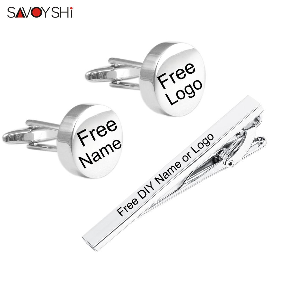 SAVOYSHI Free Engraving Name C - đánh giá và giá Tie Bar Set Gift
