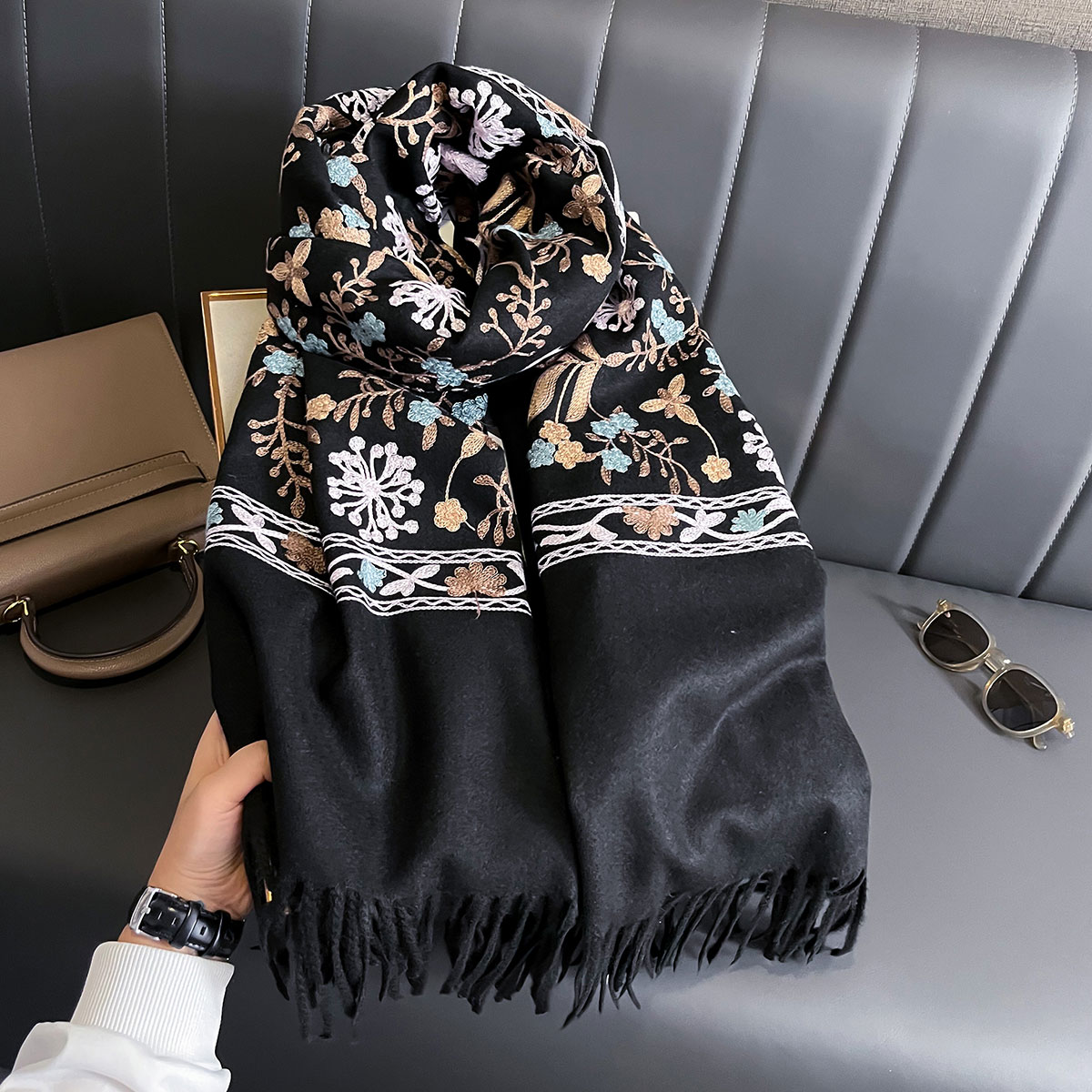 New Winter Warm Cashmere Scarf - đánh giá và giá Woven Scarf Blanket