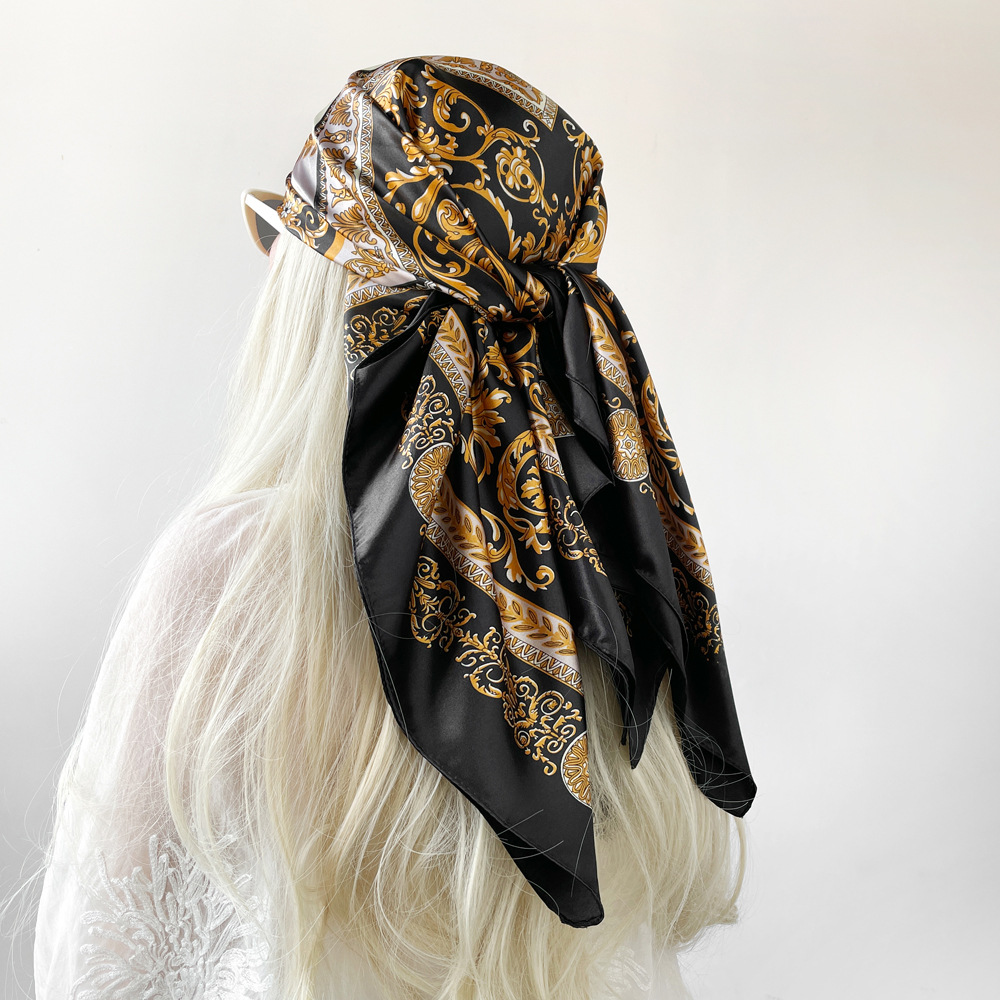 Silk Shawl Satin Square Scarf  - đánh giá và giá Scarf Silk Square