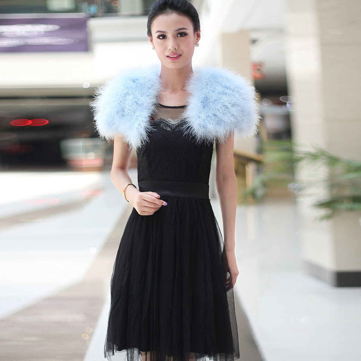 Women Ostrich Feather Boa Shaw - đánh giá và giá Stole Wedding Shawl