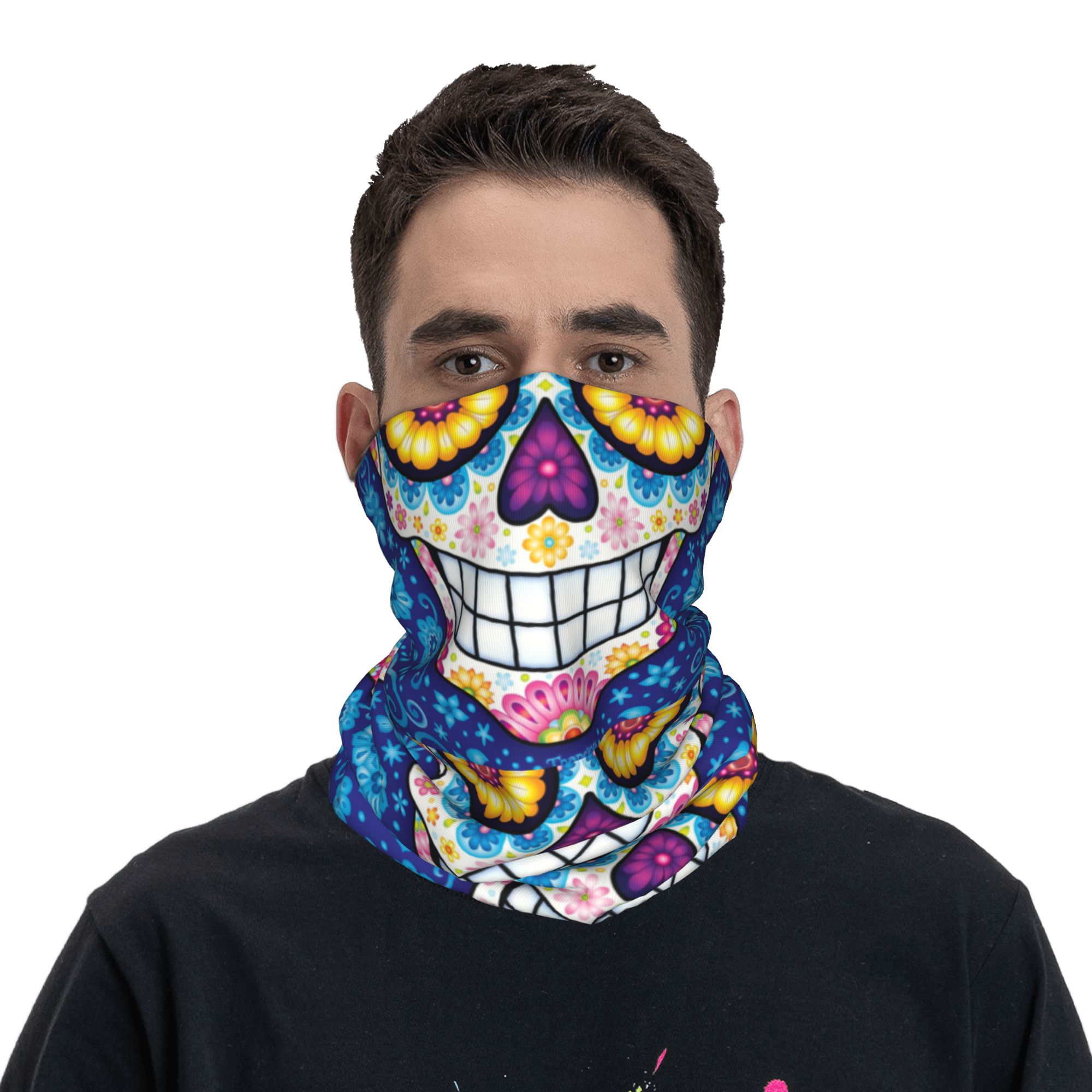 Custom Day Of The Dead Sugar S - đánh giá và giá Neck Warmer Tube