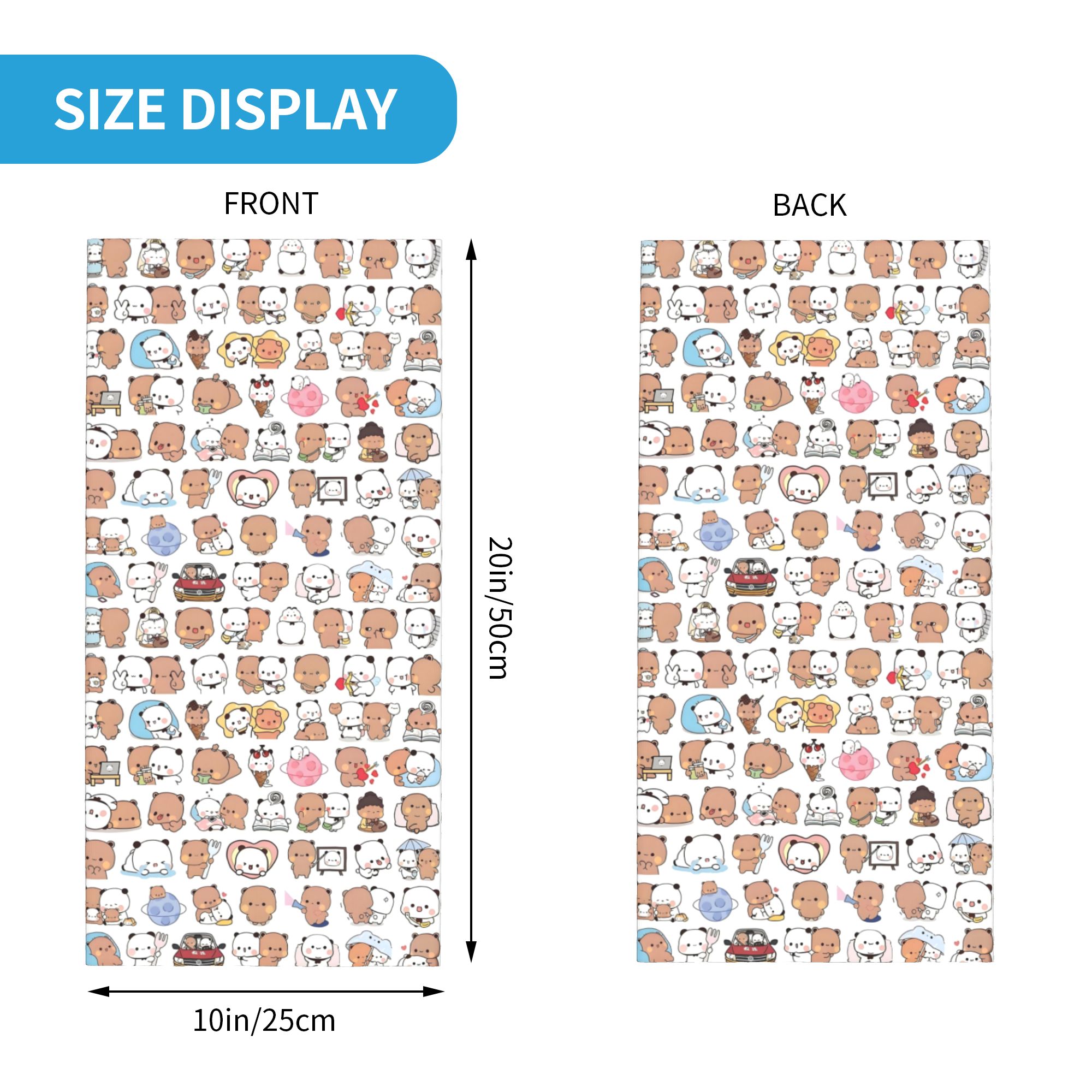 Custom Bear Cartoon Peach And  - đánh giá và giá Neck Warmer Tube