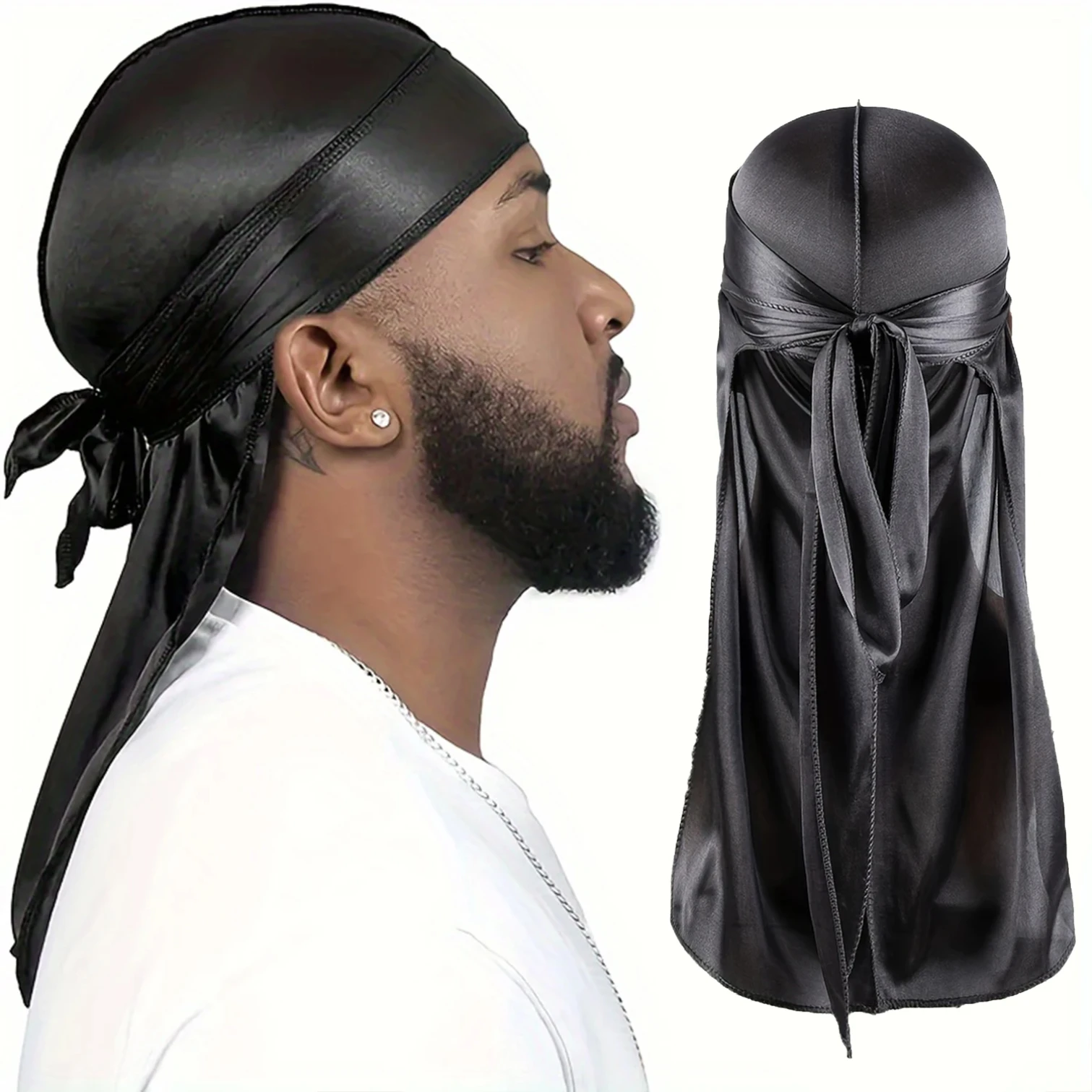 Men's Silk Durag Bonnet Bandan - đánh giá và giá Bandana Doo Rag