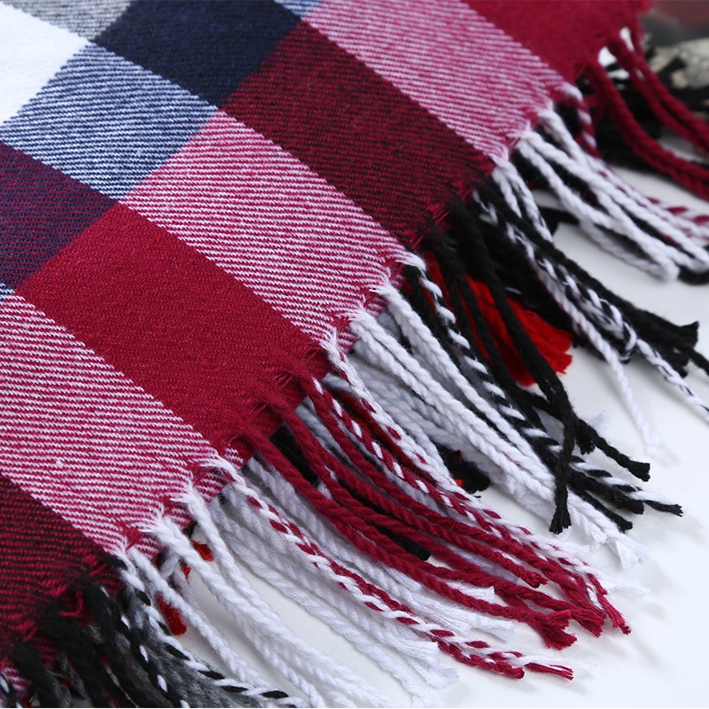 Mùa Đông Nam Khăn Kẻ Sọc Sọc K - đánh giá và giá Muffler Men Wool