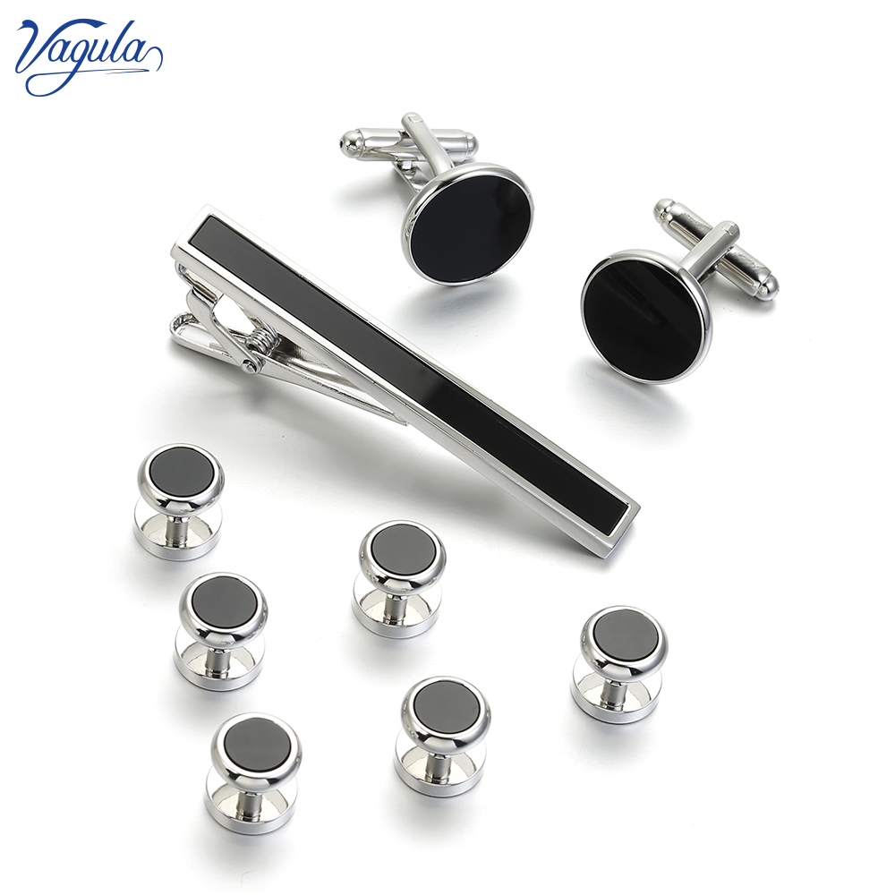 VAGULA 9 PCS Tie bar Cuff link - đánh giá và giá Tie Bar Set Gift