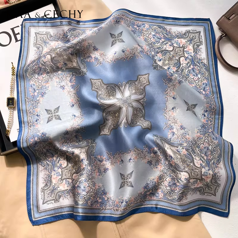 Baroque Floral 100% Mulberry S - đánh giá và giá Scarf Silk Square