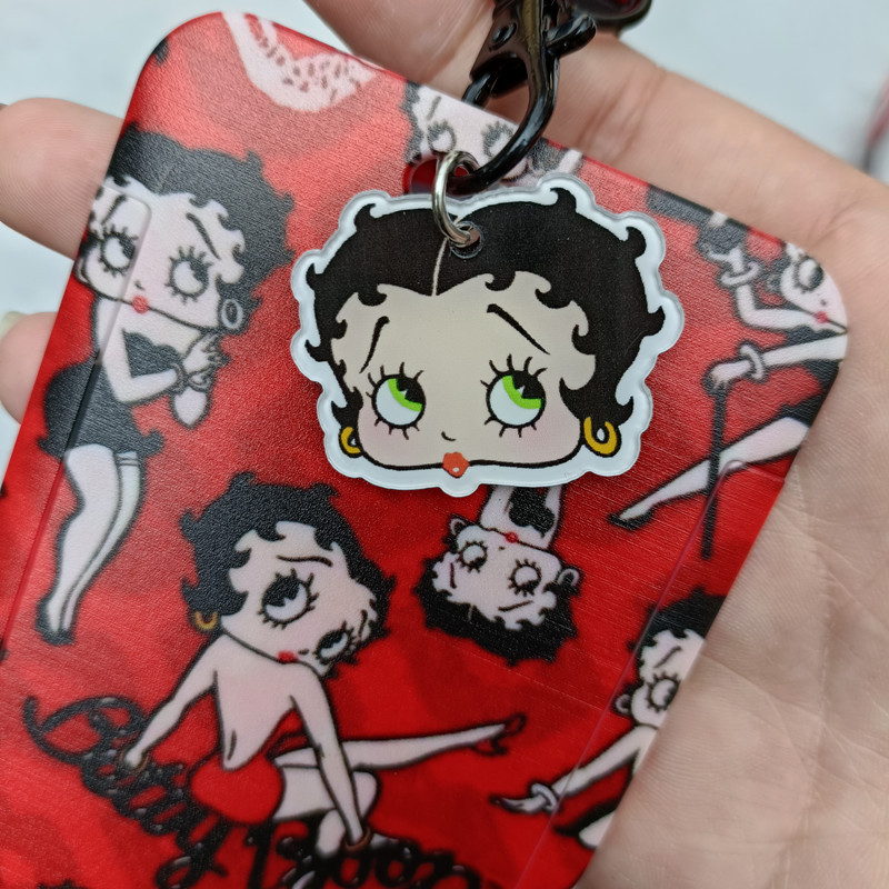 Betty Boop series anime bus ca - đánh giá và giá Lanyard Badge Holder